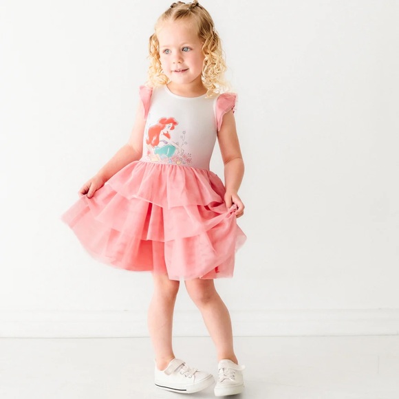 NIB Little Sleepies Disney PrincessAriel Flutter Tiered Tutu Dress - Picture 3 of 3